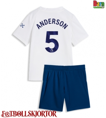 Manchester City Elliot Anderson #5 Tredje Kläder Barn 2026-27 Kortärmad (+ Korta byxor)